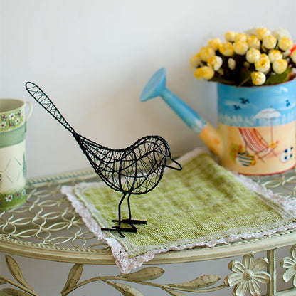 VILEAD Iron Bird Figurines Nordic Abstract Statue Miniatures Animal  Home Decoration Accessories Interior Living Room Desk Decor