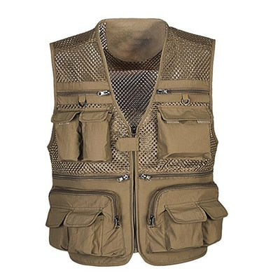 Unloading Men's Vest Tactical Webbed Gear Coat Summer Photographer