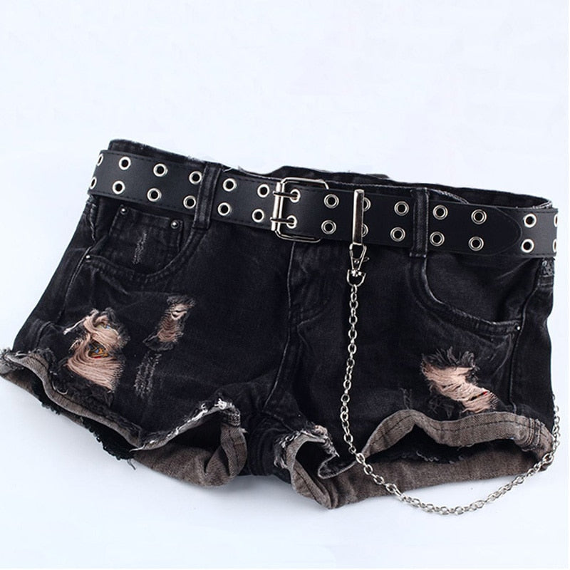 Men Pin Buckle Harness Belt Waist Gothic Hip-hop Fashion Black Waistband Unisex Z40