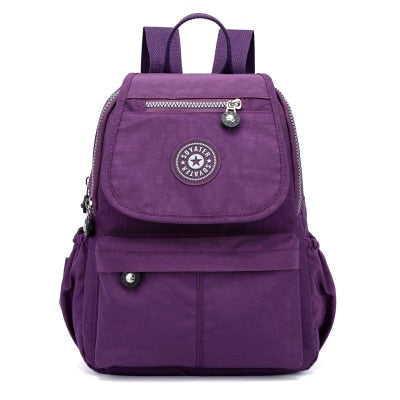 2018 New Nylon Waterproof Backpacks For Women Casual