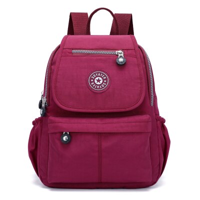 2018 New Nylon Waterproof Backpacks For Women Casual