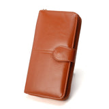 100% Genuine Leather Women Wallet Luxury Brand Designer Wallet Women