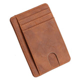 THINKTHENDO Slim RFID Blocking Leather Wallet Credit ID Card Holder Purse