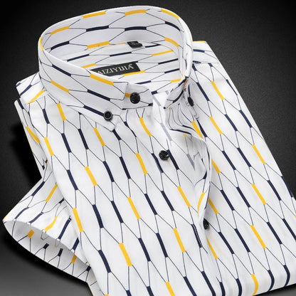 Fashion Printed T Shirts for Men Summer Short Sleeve Casual Loose T-Shirt