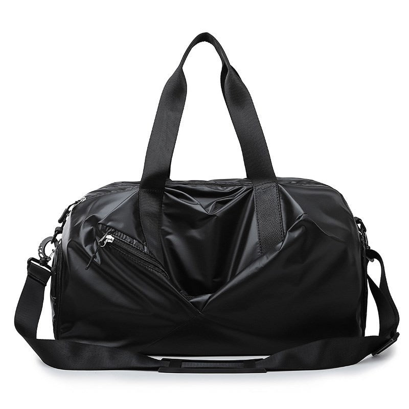 Women&#39;s Oxford Cloth Travel Bag Large Capacity Shoulder Bag Soft Dry And Wet Separation Bag Independent Shoes Waterproof Handbag