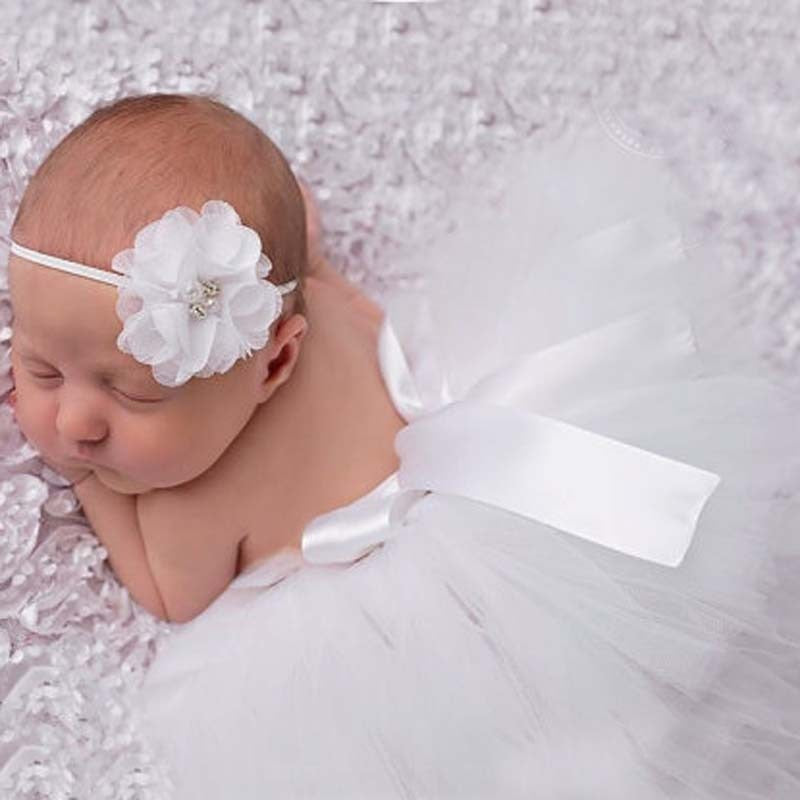 New Newborn Baby Butterfly Wings Flower Headband Outfit Set Infant