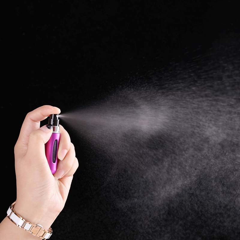 Refillable 5ml Refillable Mini Perfume Spray Bottle Aluminum Spray Atomizer Portable Travel Cosmetic Container Perfume Bottle