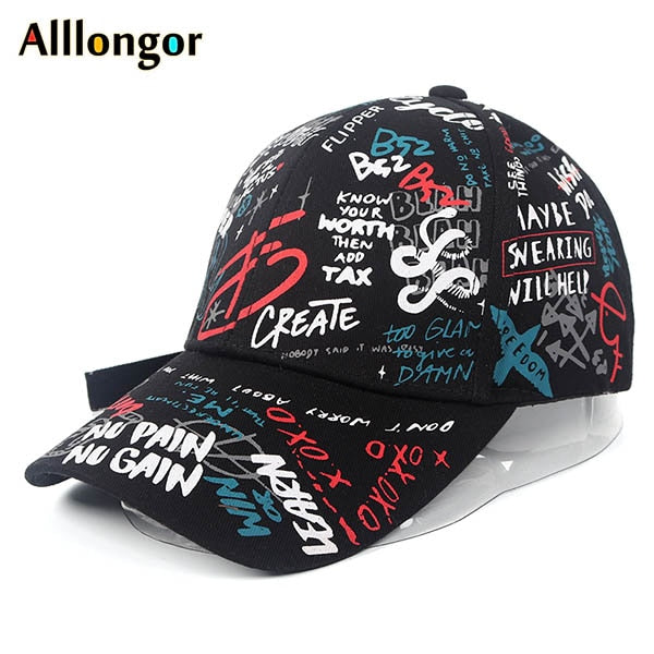 Baseball Cap Women Men 2022 Summer Letter Print Snapback Bone Gorras Para Hombre Casquette Femme Hip Hop Women's Hats Black Caps