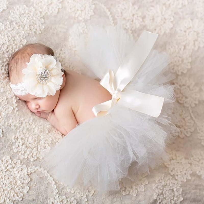 New Newborn Baby Butterfly Wings Flower Headband Outfit Set Infant