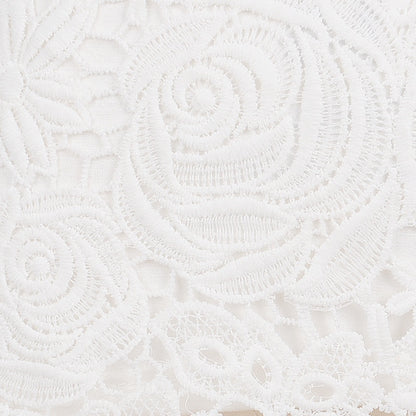 Elegant Women Lace blouse Shirts Sleeveless White Tops Female Clothing Ladies Blusas Casual Blouse Black Shirt - Shopy Max