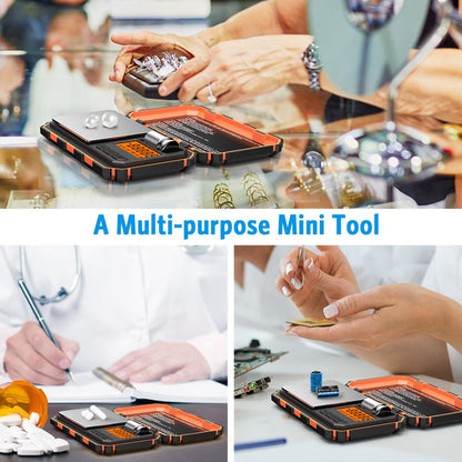 Digital Mini Scale 200g 0.01g Pocket Scale with 50g Calibration Weight Electronic Smart