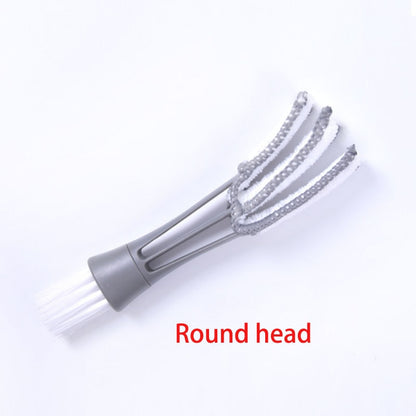 Car-styling Auto Accessories 2 In 1 Car Air-conditioner Outlet Cleaning Tool Long Durable Multi-purpose Duster Brush Cleaner