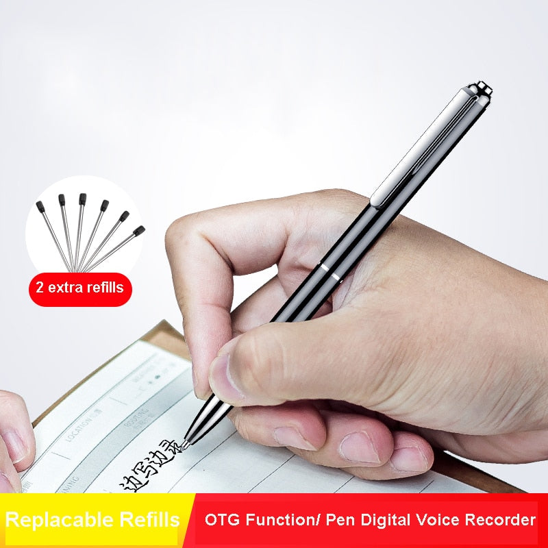 32GB Digital Voice Recorder Pen 64G 128GB Audio Recording