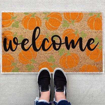 Coir Welcome Mats Entrance Door Floor Non-slip Mat Foot Pad Home Carpet For Hallway Bath Kitchen