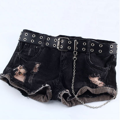 Men Pin Buckle Harness Belt Waist Gothic Hip-hop Fashion Black Waistband Unisex Z40