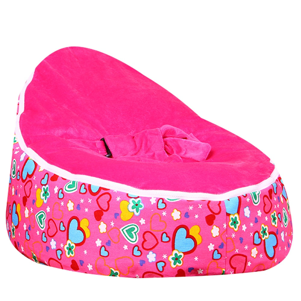 Levmoon Medium Ewha Print Bean Bag Chair Kids Bed For Sleeping Portable Folding