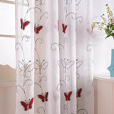 Butterfly  Sheer Curtains for Living Room The Bedroom Kitchen