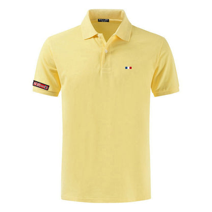 NEGIZBER New Man Polo Shirt Mens Casual Deer Embroidery Cotton Polo shirt Men Short Sleeve High Quantity polo men
