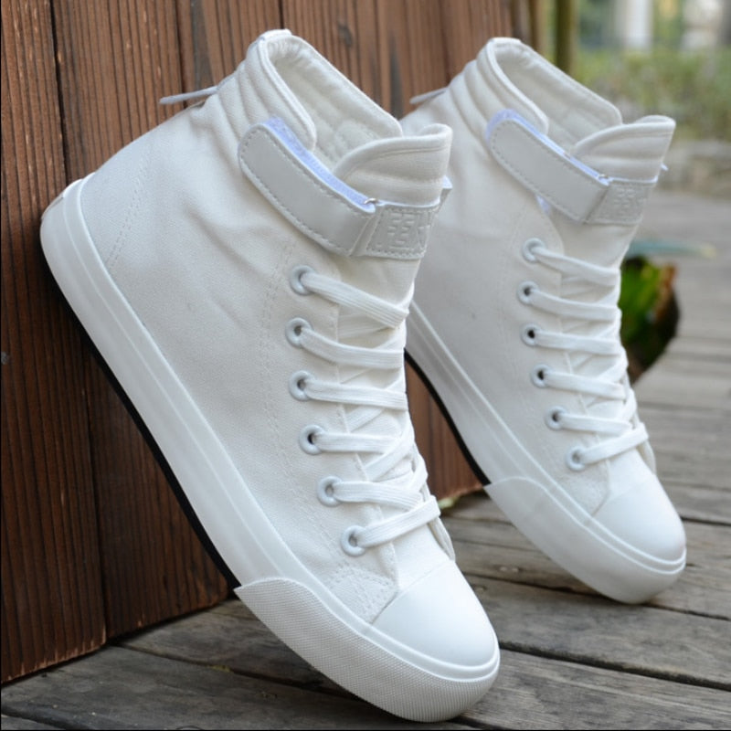 Plus size 46 Men's High-top Shoes Casual Hip Hop Leather Shoes Basket homme Outdoor Gold Silver White Black zapatillas XX134