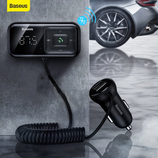 Baseus Car Fm Transmitter Bluetooth 5.0 Mp3 Player Radio modulator
