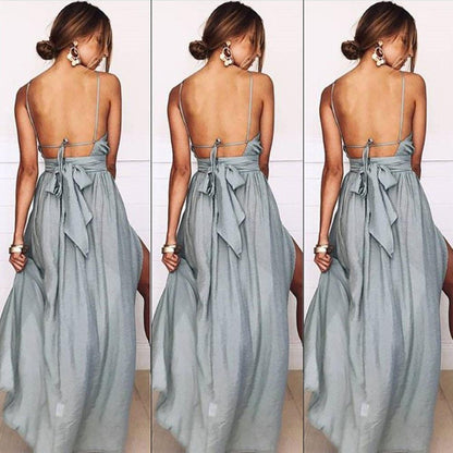 Fashion Summer Women Boho Long Dress Evening Party Casual Beach Dress Sundress Sexy