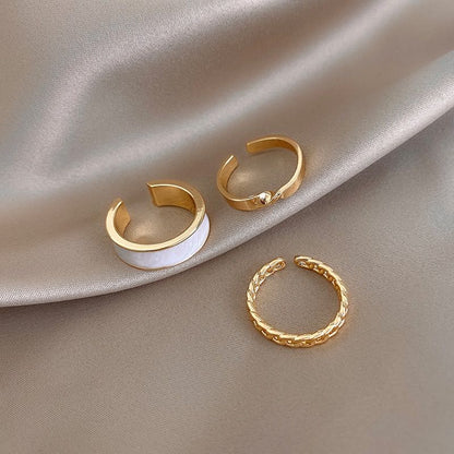 2020 New Gothic Style Three Piece Opening Rings For Woman Fashion