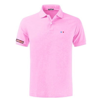 NEGIZBER New Man Polo Shirt Mens Casual Deer Embroidery Cotton Polo shirt Men Short Sleeve High Quantity polo men