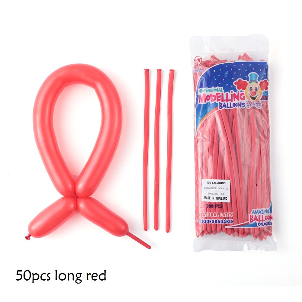 50pcs Magic Long Metallic Balloons DIY Rose Gold Chrome Twisting Strip Ball Selfmade Flower Shape Valentines Gifts Wedding Decor