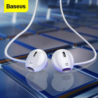 Baseus Wired Earphone In Ear Headset With Mic Stereo Bass Sound 3.5mm