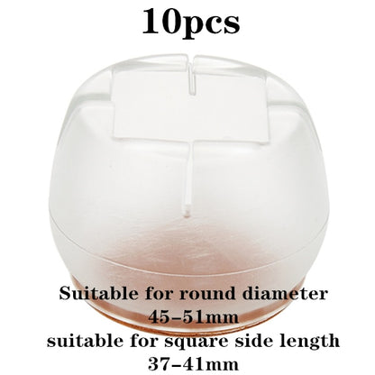 New 16pcs Transparent Silicone Chair Leg  Furniture Legs Caps Feet Pads Furniture Table Covers Floor Protector Glides Feet Caps