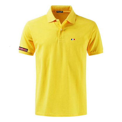 NEGIZBER New Man Polo Shirt Mens Casual Deer Embroidery Cotton Polo shirt Men Short Sleeve High Quantity polo men