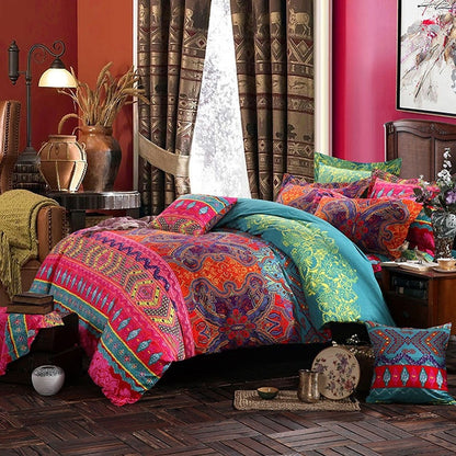 Bohemian 3d comforter bedding sets Mandala duvet cover set winter bedsheet