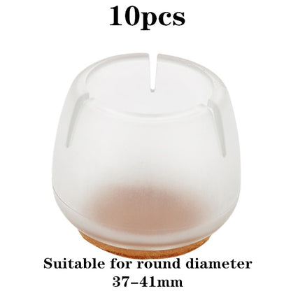 New 16pcs Transparent Silicone Chair Leg  Furniture Legs Caps Feet Pads Furniture Table Covers Floor Protector Glides Feet Caps