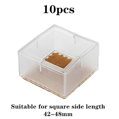 New 16pcs Transparent Silicone Chair Leg  Furniture Legs Caps Feet Pads Furniture Table Covers Floor Protector Glides Feet Caps