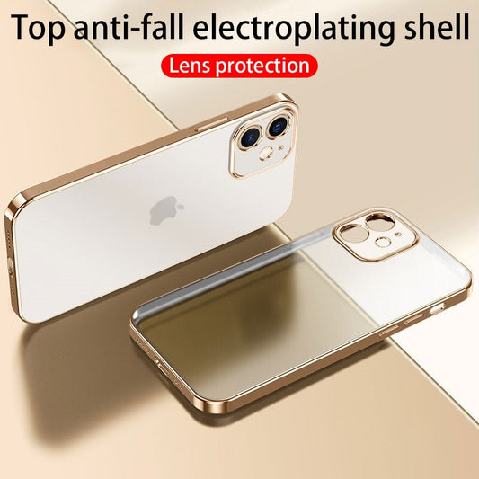 Transparent Case on For iPhone 13 12 11 Pro Max Mini X XR 7 8 Plus SE 2020 Clear Back Cover