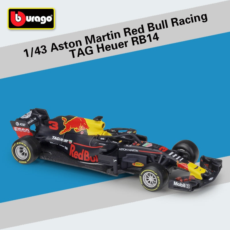 Bburago 1:43 2021 F1 Red Bull Racing RB16B 33# Max Verstappen 11# Sergio Perez Formula one Simulation alloy super toy car model