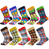 New Men&#39;s Socks Casual Business Dress High Quality Happy