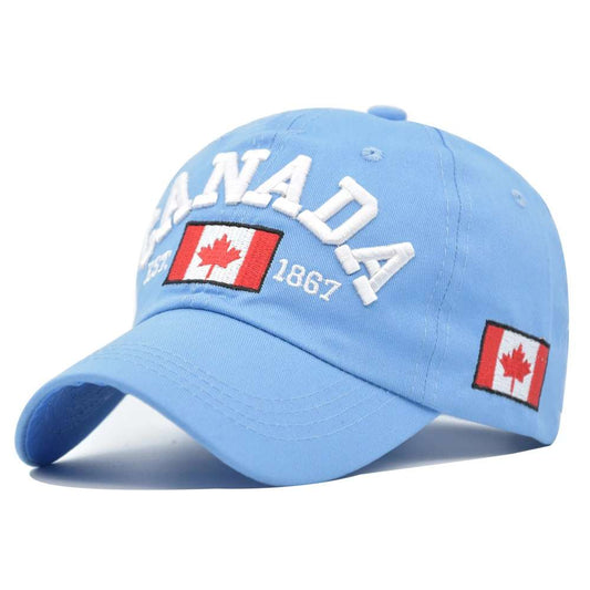 Men Baseball cap Canadian design Cotton Flag Embroidery Of Canada