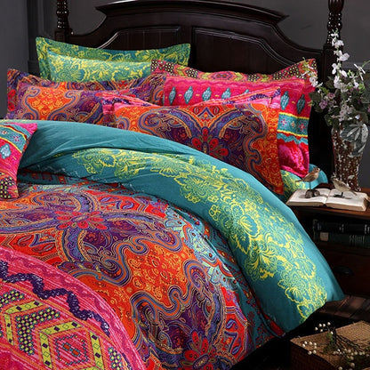 Bohemian 3d comforter bedding sets Mandala duvet cover set winter bedsheet