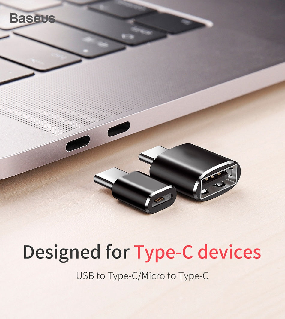 USB To Type C OTG Adapter USB-C Male To Micro USB Type-c Female Converter For Iphone Samsung