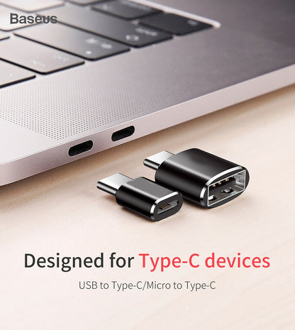 USB To Type C OTG Adapter USB-C Male To Micro USB Type-c Female Converter For Iphone Samsung