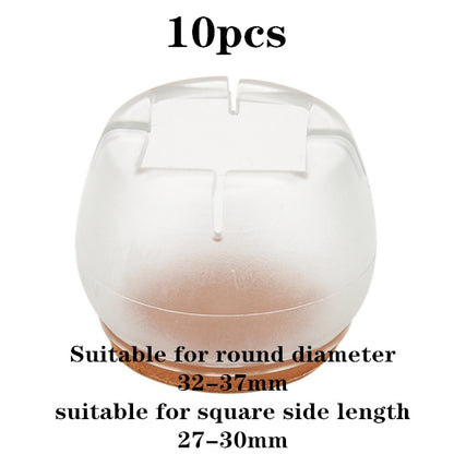 New 16pcs Transparent Silicone Chair Leg  Furniture Legs Caps Feet Pads Furniture Table Covers Floor Protector Glides Feet Caps