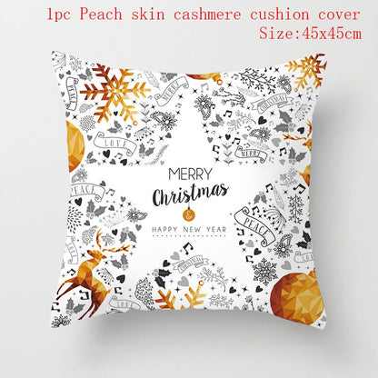 Christmas Cushion Cover 45*45 Red Merry Christmas Printed