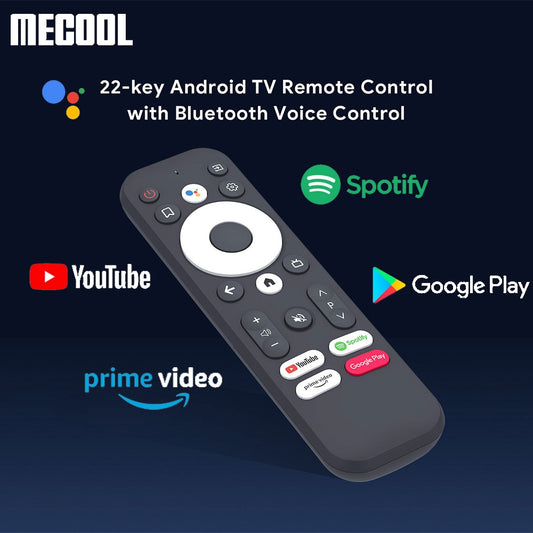 Remote Control For KD2 KM7 TV BOX With 22 Keys Google Voice Certified Assistant