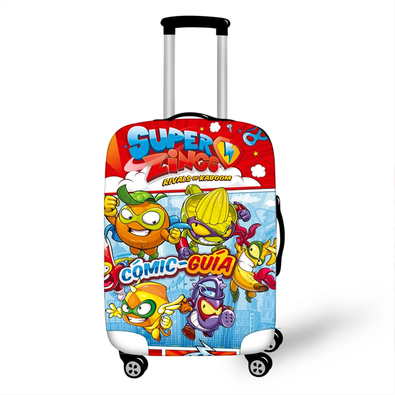 18-32 Inch Super Zings Elastic Luggage Protective Cover Trolley Suitcase Dust Bag Case Cartoon Travel Accessories