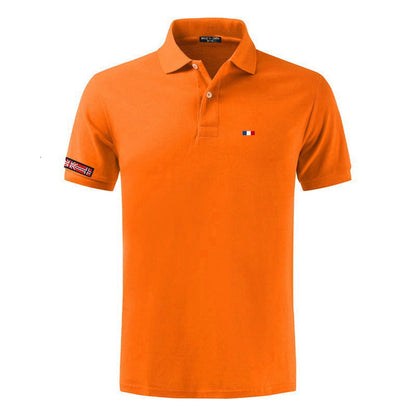 NEGIZBER New Man Polo Shirt Mens Casual Deer Embroidery Cotton Polo shirt Men Short Sleeve High Quantity polo men