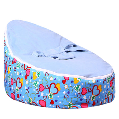 Levmoon Medium Ewha Print Bean Bag Chair Kids Bed For Sleeping Portable Folding