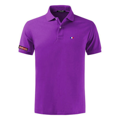 NEGIZBER New Man Polo Shirt Mens Casual Deer Embroidery Cotton Polo shirt Men Short Sleeve High Quantity polo men