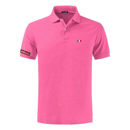 NEGIZBER New Man Polo Shirt Mens Casual Deer Embroidery Cotton Polo shirt Men Short Sleeve High Quantity polo men