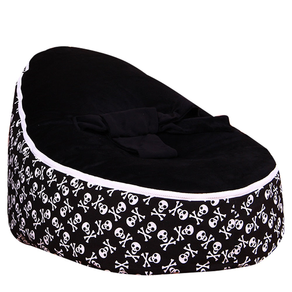 Levmoon Medium Ewha Print Bean Bag Chair Kids Bed For Sleeping Portable Folding